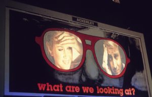 Media Eyes: billboard/slides with Antoni Muntadas at SkyArt Festival at M.I.T.