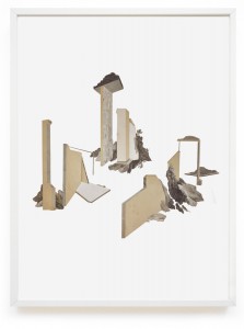 Claire Trotignon, Leurs étais, 2015, collage de gravures, 50x70 cm. © Galerie de Roussan